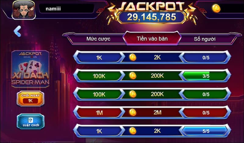 Xì dách Spiderman 789Club: Kinh nghiệm hay cho tân thủ 3 Truy cập cổng game