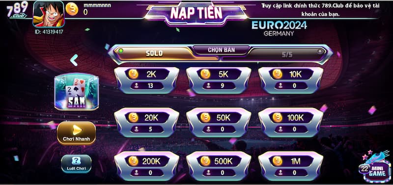 Bài sâm 789Club: Giới thiệu sân chơi game nổi bật nhất 3 Hướng dẫn tham gia bài sâm 789club
